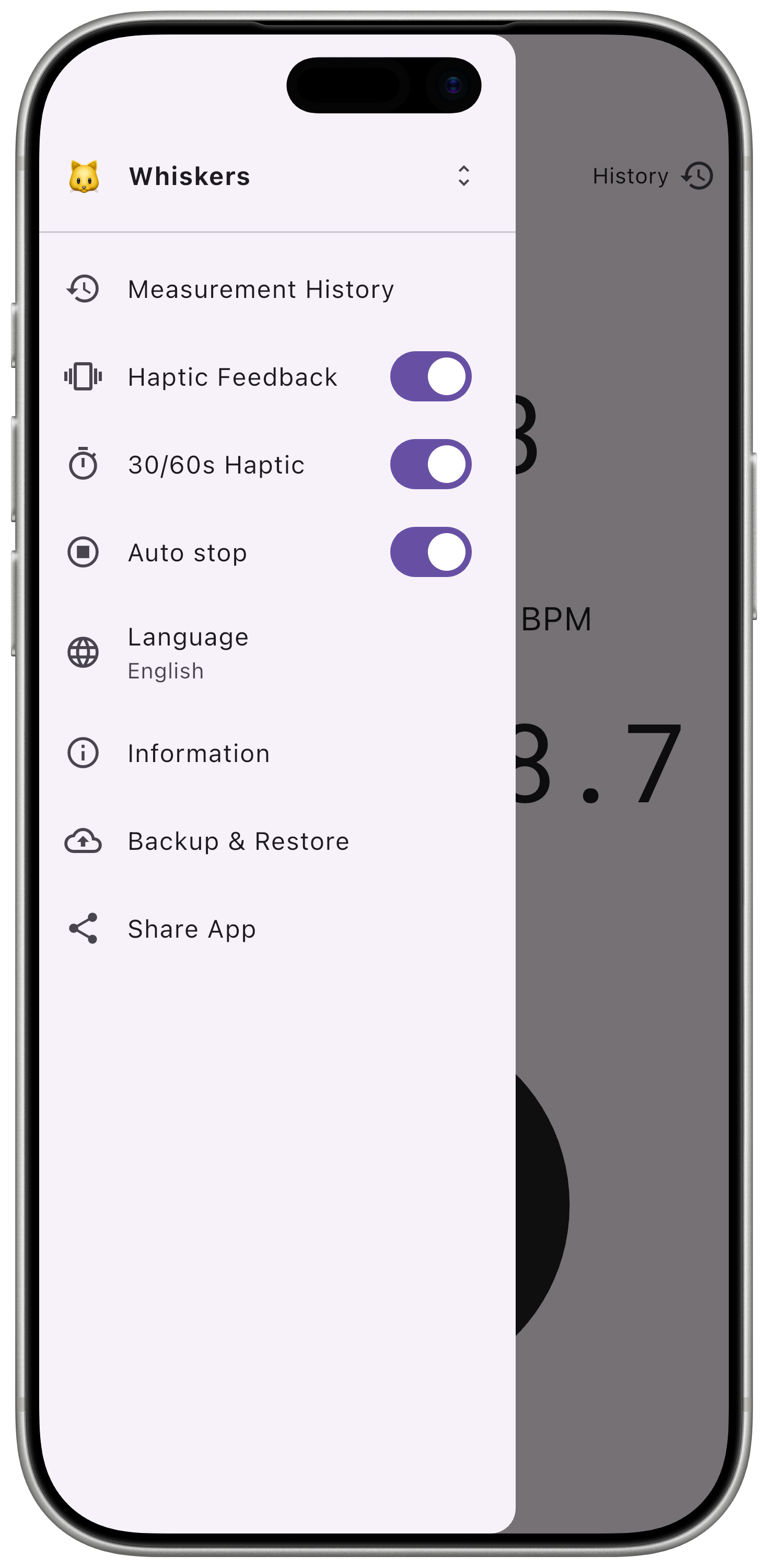 App settings